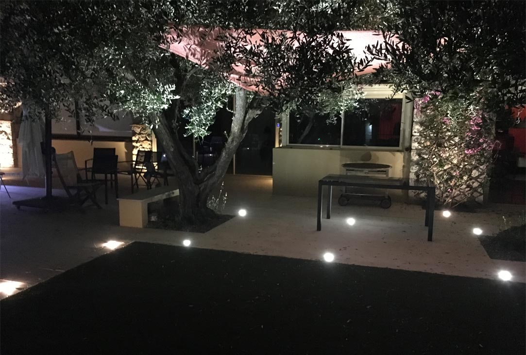 Electricien éclairage extérieur